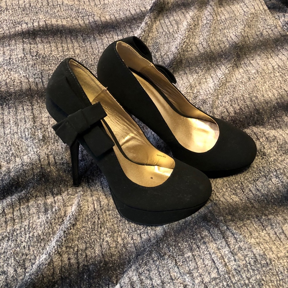 Charlotte Russe Black Platform Heels